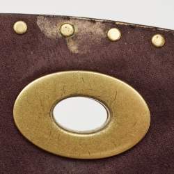 Pre Owned Coach Black Leather Rivets Parker Crossbody Bag