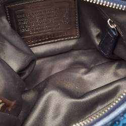 Pre Owned Coach Blue/Silver Sequins and Leather Groovy Hobo