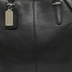 Pre Owned Coach Black Leather Bleecker Zip Tote