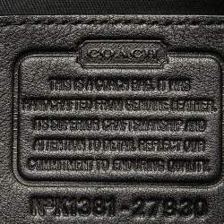 Pre Owned Coach Black Leather Bleecker Zip Tote