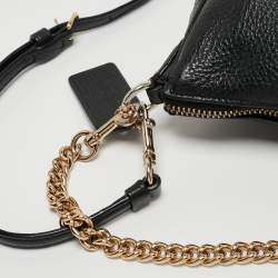 Coach Black Leather Carrie Crossbody Bag