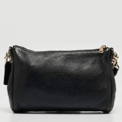Coach Black Leather Carrie Crossbody Bag