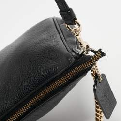 Coach Black Leather Carrie Crossbody Bag