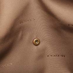 Pre Owned Coach Taupe Leather Cary Hobo
