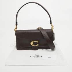 Pre Owned Coach Burgundy Leather Tabby 26 Shoulder Bag