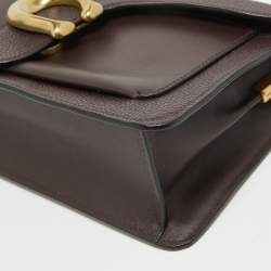 Pre Owned Coach Burgundy Leather Tabby 26 Shoulder Bag
