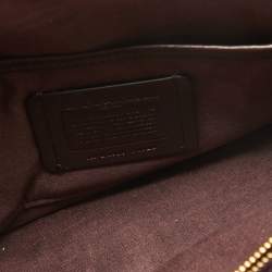 Pre Owned Coach Burgundy Leather Tabby 26 Shoulder Bag