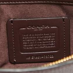 Pre Owned Coach Burgundy Leather Tabby 26 Shoulder Bag