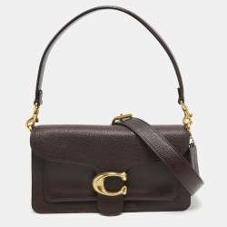 Pre Owned Coach Burgundy Leather Tabby 26 Shoulder Bag