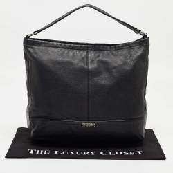Coach Black Leather Park Hobo