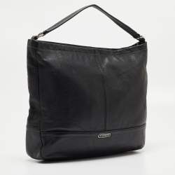 Coach Black Leather Park Hobo