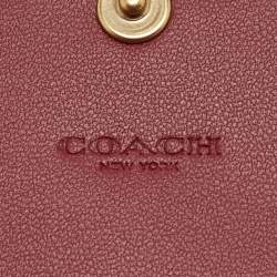 Coach Tricolor Signature Coated Canvas and Leather Small Wyn Wallet