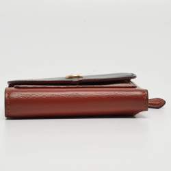 Coach Tricolor Signature Coated Canvas and Leather Small Wyn Wallet