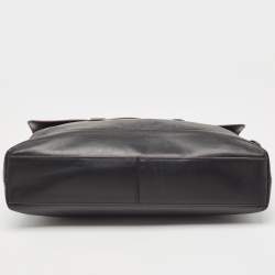 Coach Black Signature Coated Canvas and Leather Hamilton Briefcase Bag