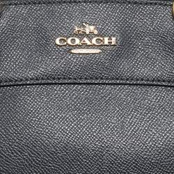 Pre Owned Coach Navy Blue Leather Mini Brooke Carryall Satchel