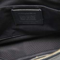Pre Owned Coach Navy Blue Leather Mini Brooke Carryall Satchel