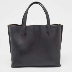 Pre Owned Coach Black Leather Willow 24 Tote