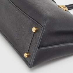 Pre Owned Coach Black Leather Willow 24 Tote