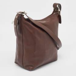 Pre Owned Coach Brown Leather Legacy Tassel Shoulder Bag