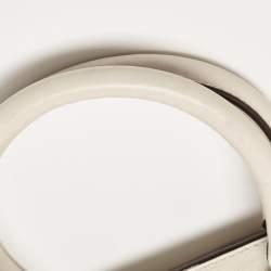 مملوكة مسبقًا Coach Off White Leather Legacy Tassel Tote