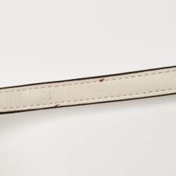 مملوكة مسبقًا Coach Off White Leather Legacy Tassel Tote