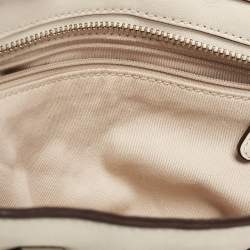 مملوكة مسبقًا Coach Off White Leather Legacy Tassel Tote