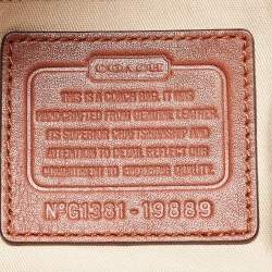 Coach Dark Brown Leather Legacy Tassel Crossbody Bag