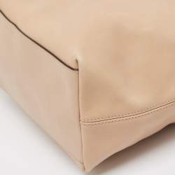 Pre Owned Coach Beige Leather Legacy Tassel Shoulder Bag