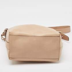 Pre Owned Coach Beige Leather Legacy Tassel Shoulder Bag