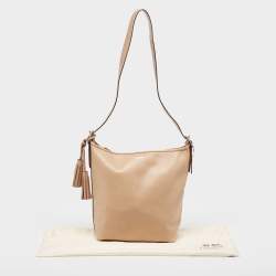 Pre Owned Coach Beige Leather Legacy Tassel Shoulder Bag