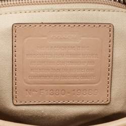 Pre Owned Coach Beige Leather Legacy Tassel Shoulder Bag
