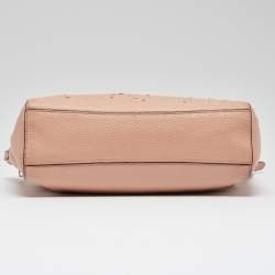Pre Owned Coach Peach Leather Small Kelsey Satchel