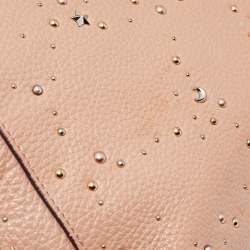 Pre Owned Coach Peach Leather Small Kelsey Satchel