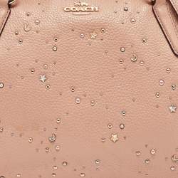 Pre Owned Coach Peach Leather Small Kelsey Satchel