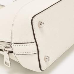 Pre Owned Coach Off White Leather Mini Sierra Satchel