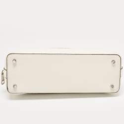 Pre Owned Coach Off White Leather Mini Sierra Satchel