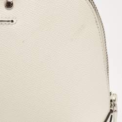 Pre Owned Coach Off White Leather Mini Sierra Satchel