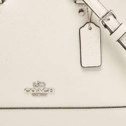 Pre Owned Coach Off White Leather Mini Sierra Satchel