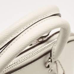 Pre Owned Coach Off White Leather Mini Sierra Satchel