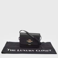 مملوكة مسبقًا حقيبة كروس كوتش ميني برين جلد أسود