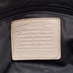 Coach Beige Signature Embossed Leather Bleecker Zip Tote