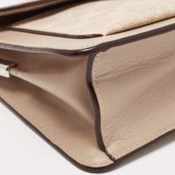 Coach Beige Signature Coated Canvas and Leather Tabby 26 Bag