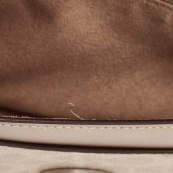 Coach Beige Signature Coated Canvas and Leather Tabby 26 Bag