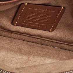 Coach Beige Signature Coated Canvas and Leather Tabby 26 Bag
