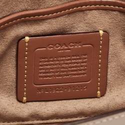 Coach Beige Signature Coated Canvas and Leather Tabby 26 Bag
