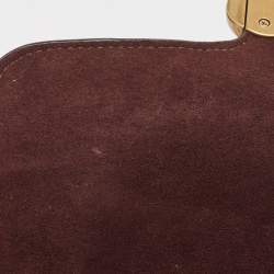 Coach Burgundy Leather Tabby Top Handle Bag