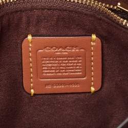 Coach Burgundy Leather Tabby Top Handle Bag