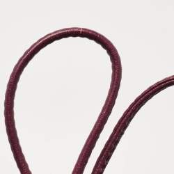 Pre Owned Coach Burgundy Leather Drawstring Backpack