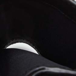 Pre Owned Coach Black Leather Compact Wallet
