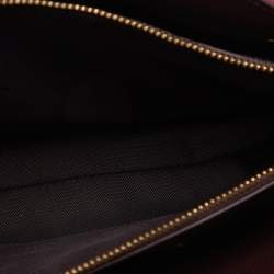 Coach Red/Pink Grained Leather Charlie Carryall Tote